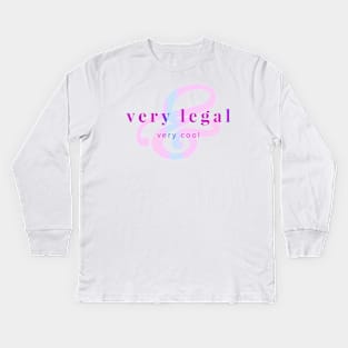 Very Legal & Very Cool - PP1 Kids Long Sleeve T-Shirt